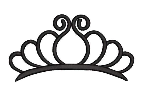 Crown Embroidery Design