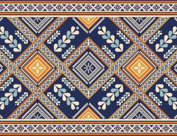 ethnic embroidery border pattern