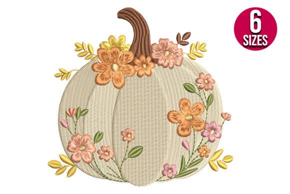 Floral Fall Pumpkin