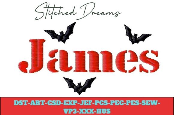 James Embroidery Design