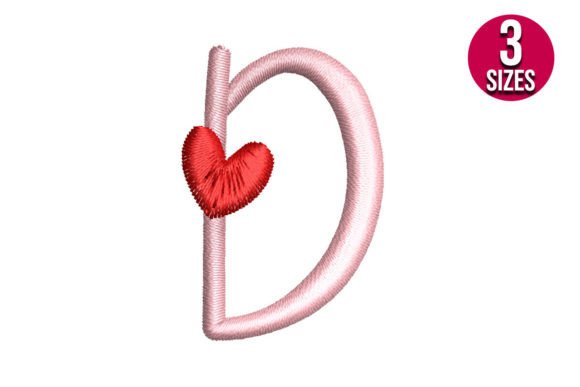 Letter D with Heart