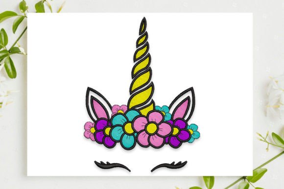 Unicorn Embroidery Design